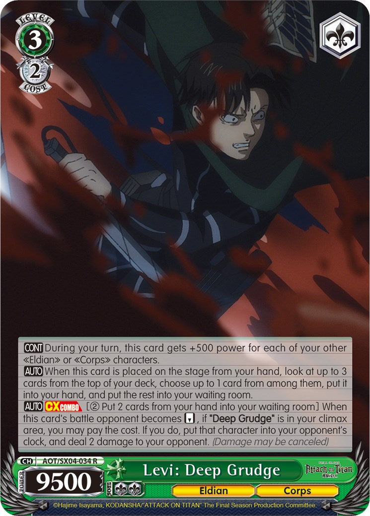 Levi: Deep Grudge [Attack On Titan: Final Season] | Cracking-Singles