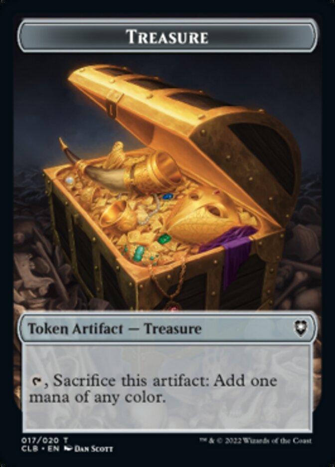 Treasure // Copy Double-Sided Token [Commander Legends: Battle for Baldur's Gate Tokens] | Cracking-Singles