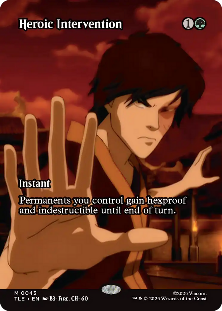 Heroic Intervention (Borderless) [Avatar: The Last Airbender: Eternal-Legal] | Cracking-Singles