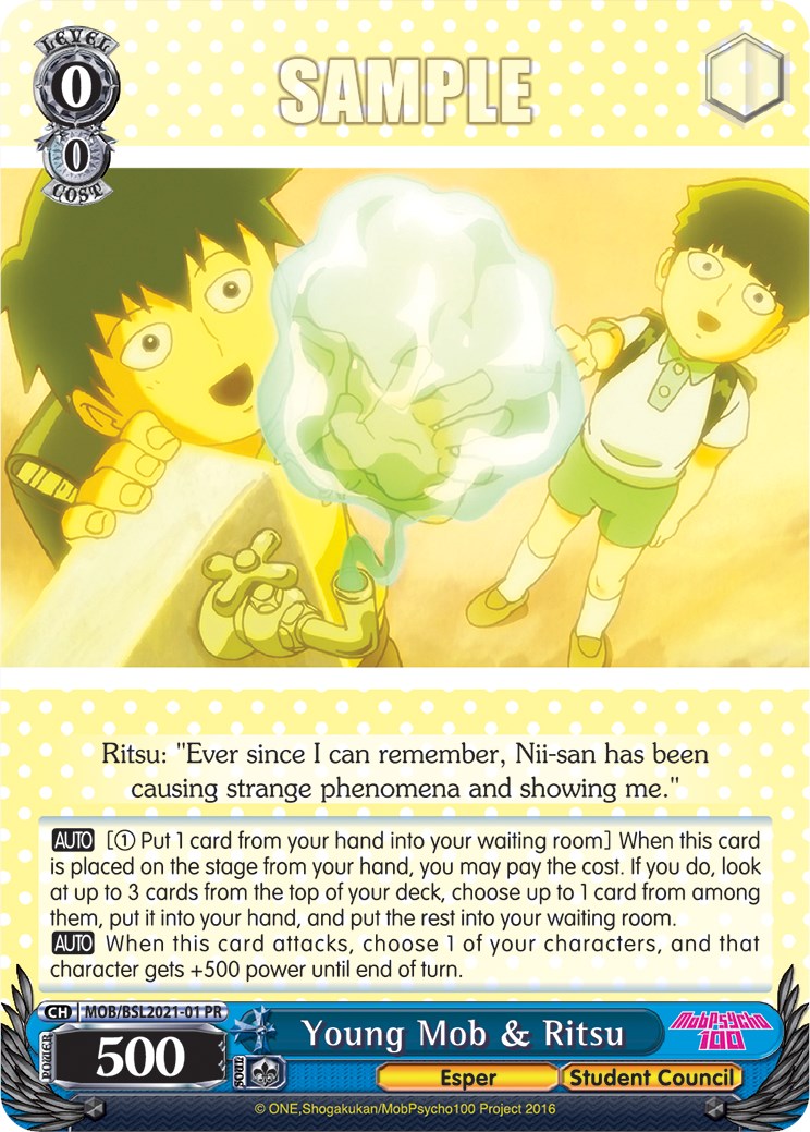 Young Mob & Ritsu (MOB/BSL2021-01 PR) [Bushiroad Event Cards] | Cracking-Singles