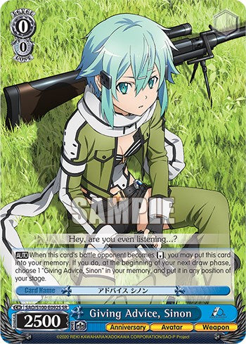 Giving Advice, Sinon [Sword Art Online Animation 10th Anniversary] | Cracking-Singles