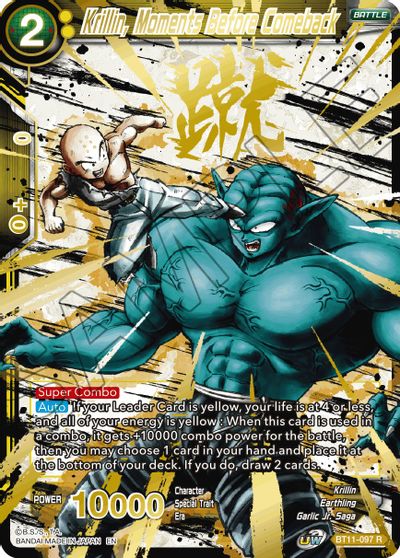 Krillin, Moments Before Comeback (Alternate Art) (BT11-097) [Special Anniversary Set 2021] | Cracking-Singles