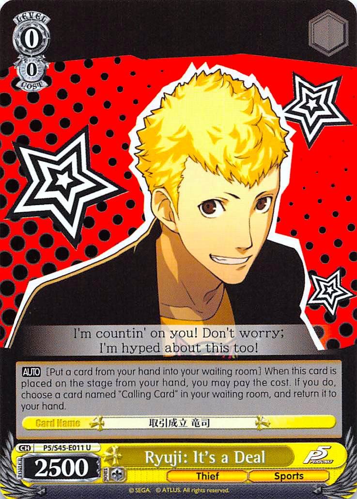 Ryuji: It's a Deal (P5/S45-E011 U) [Persona 5] | Cracking-Singles