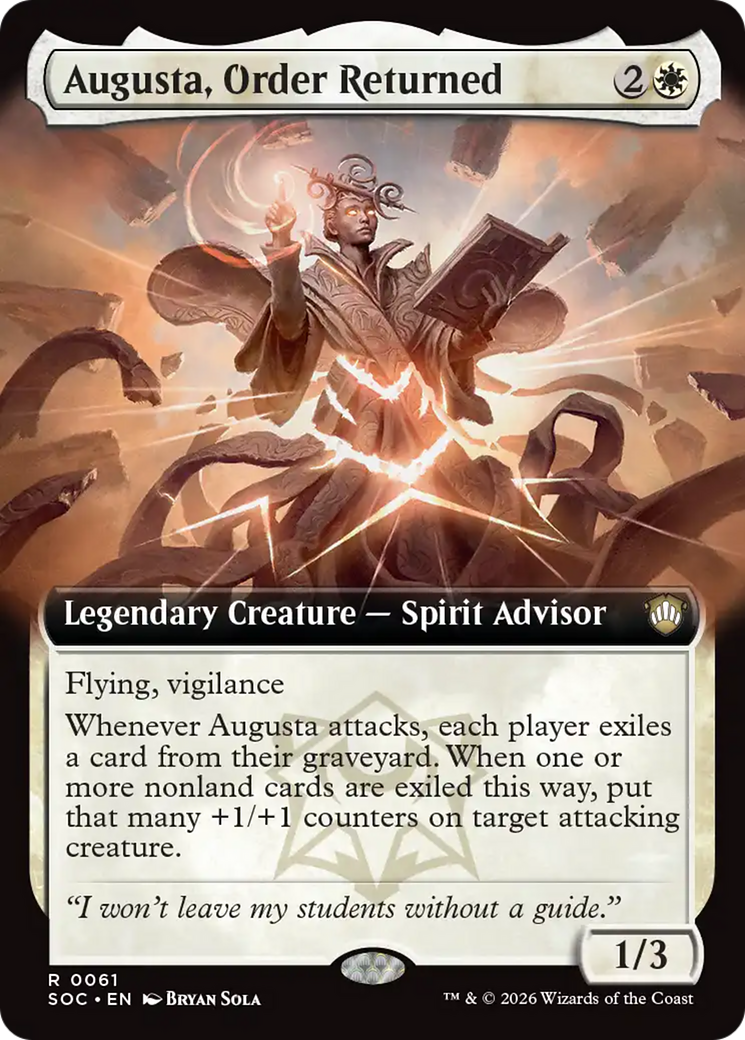 Augusta, Order Returned (Extended Art) [Secrets of Strixhaven Commander] | Cracking-Singles