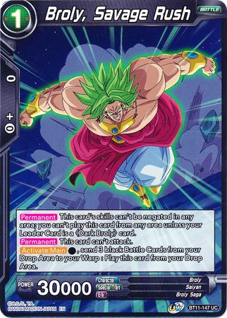 Broly, Savage Rush (BT11-147) [Vermilion Bloodline] | Cracking-Singles