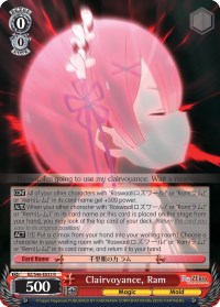 Clairvoyance, Ram (RZ/S46-E033 R) [Re:ZERO] | Cracking-Singles