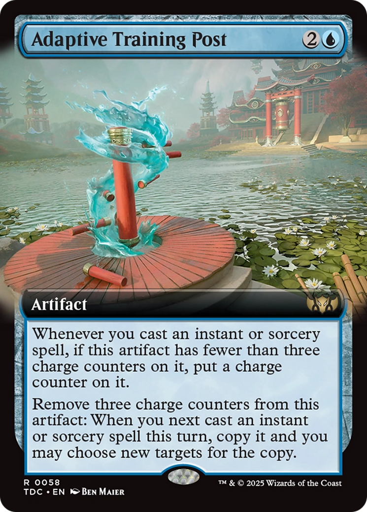 Adaptive Training Post (Extended Art) [Tarkir: Dragonstorm Commander] | Cracking-Singles