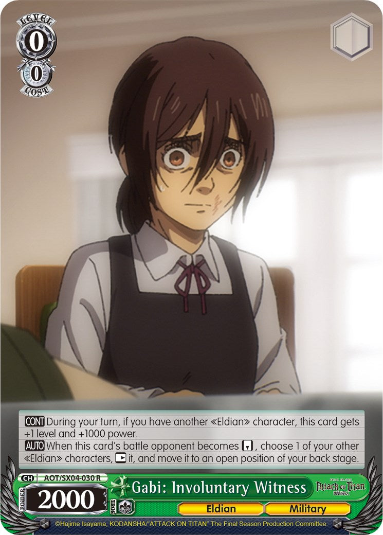 Gabi: Involuntary Witness [Attack On Titan: Final Season] | Cracking-Singles