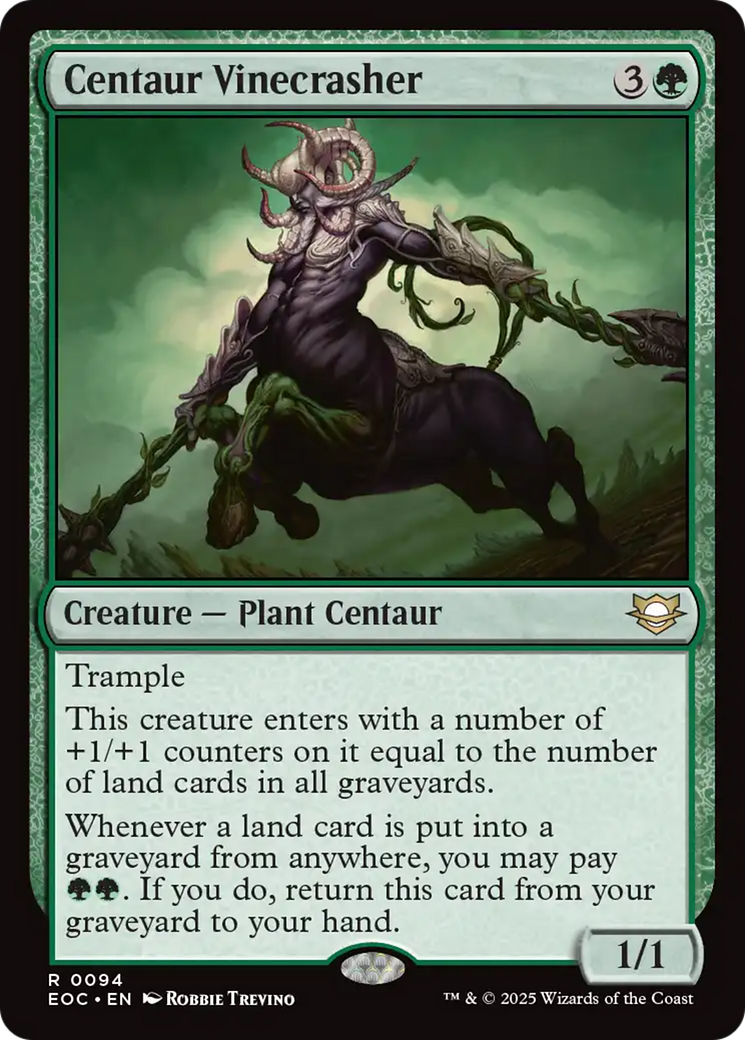 Centaur Vinecrasher [Edge of Eternities Commander] | Cracking-Singles