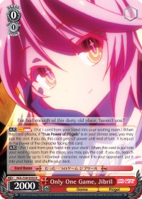 Only One Game, Jibril (NGL/S58-E055 R) [No Game No Life] | Cracking-Singles