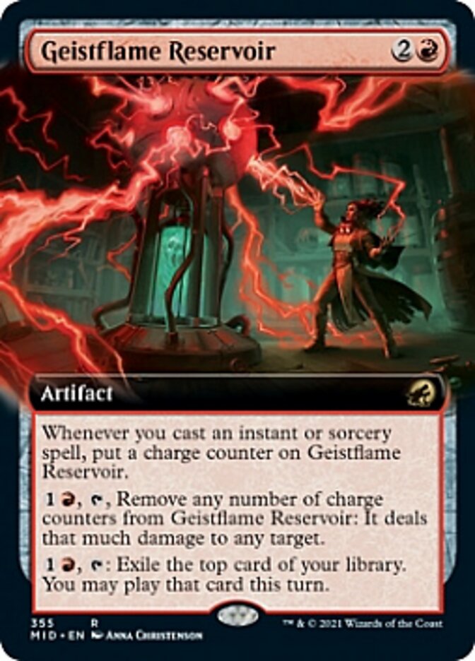 Geistflame Reservoir (Extended Art) [Innistrad: Midnight Hunt] | Cracking-Singles