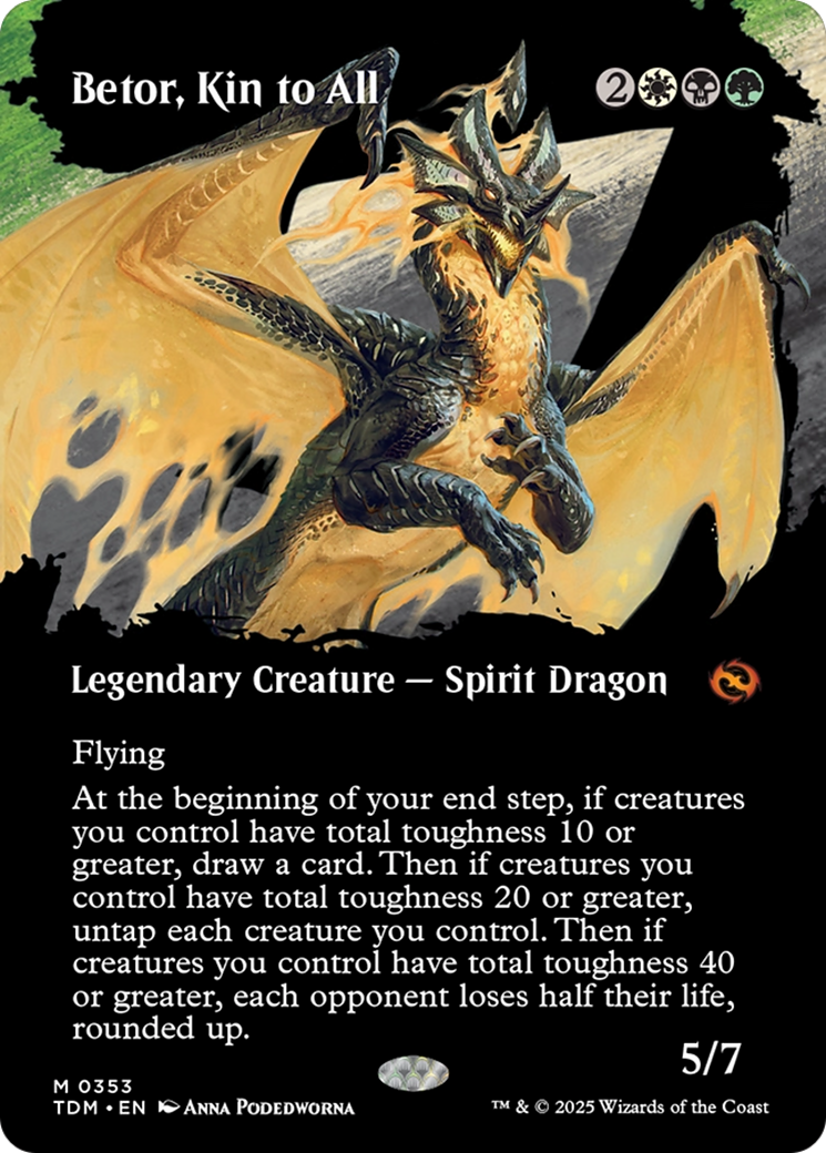 Betor, Kin to All (Borderless) [Tarkir: Dragonstorm] | Cracking-Singles