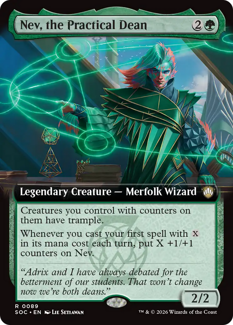 Nev, the Practical Dean (Extended Art) [Secrets of Strixhaven Commander] | Cracking-Singles