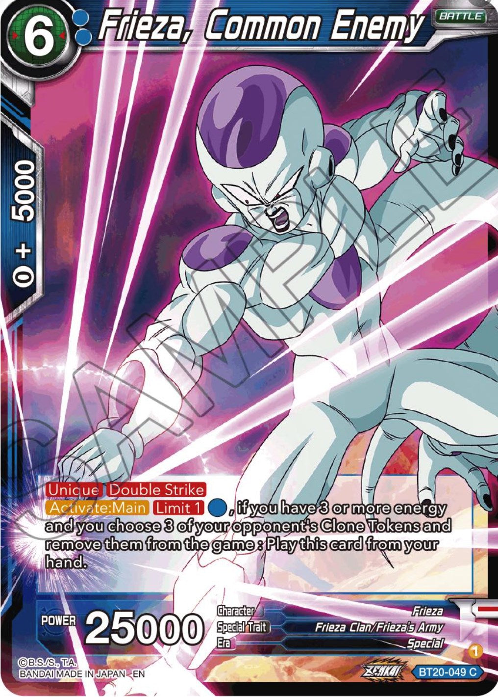Frieza, Common Enemy (BT20-049) [Power Absorbed] | Cracking-Singles