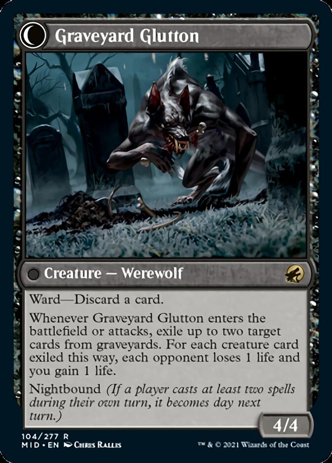 Graveyard Trespasser // Graveyard Glutton [Innistrad: Midnight Hunt] | Cracking-Singles