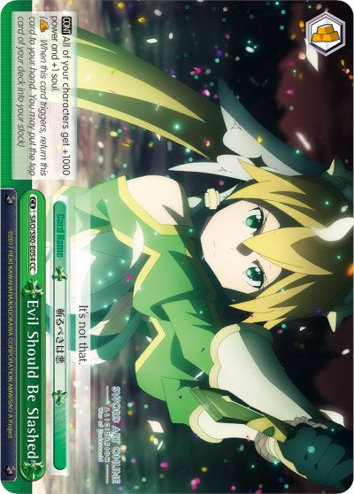 Evil Should Be Slashed (SAO/S80-E054 CC) [Sword Art Online -Alicization- Vol.2] | Cracking-Singles