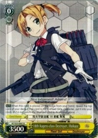 18th Kagero-class Destroyer, Maikaze (KC/S25-E007 R) [KanColle] | Cracking-Singles