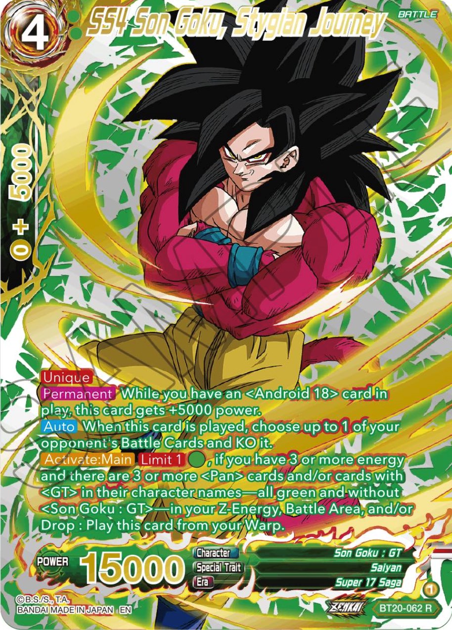 SS4 Son Goku, Stygian Journey (Gold-Stamped) (BT20-062) [Power Absorbed] | Cracking-Singles