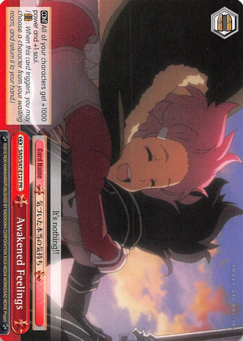 Awakened Feelings - SAO/S47-E121 PR (SAO/S47-E121 PR) (Promo) [Sword Art Online Re: Edit] | Cracking-Singles