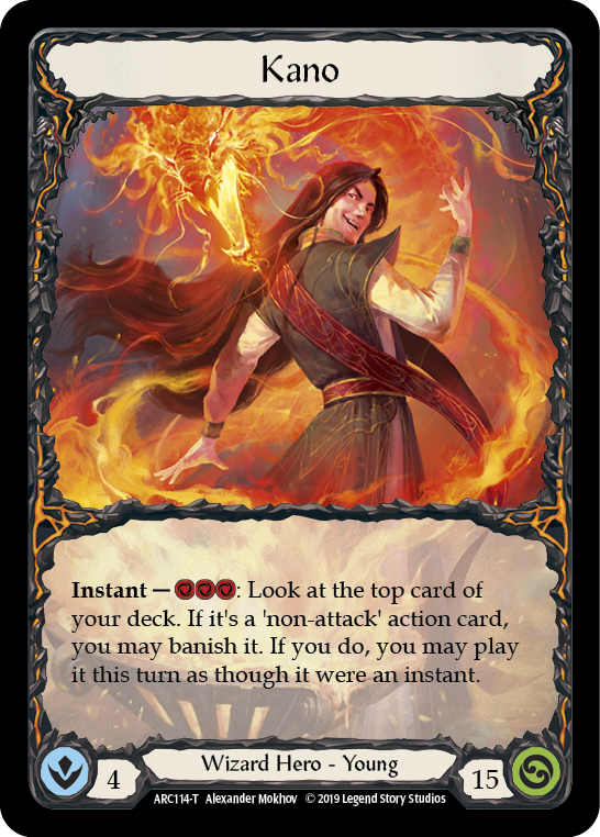 Kano // Kano, Dracai of Aether [ARC114-T // ARC113-T] (Arcane Rising)  1st Edition Normal | Cracking-Singles