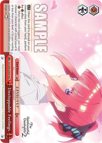Unstoppable Feelings (5HY/W90-E080R RRR) [The Quintessential Quintuplets 2] | Cracking-Singles