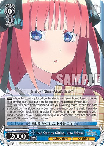 Head Start on Gifting, Nino Nakano (5HY/W90-E088 U) [The Quintessential Quintuplets 2] | Cracking-Singles