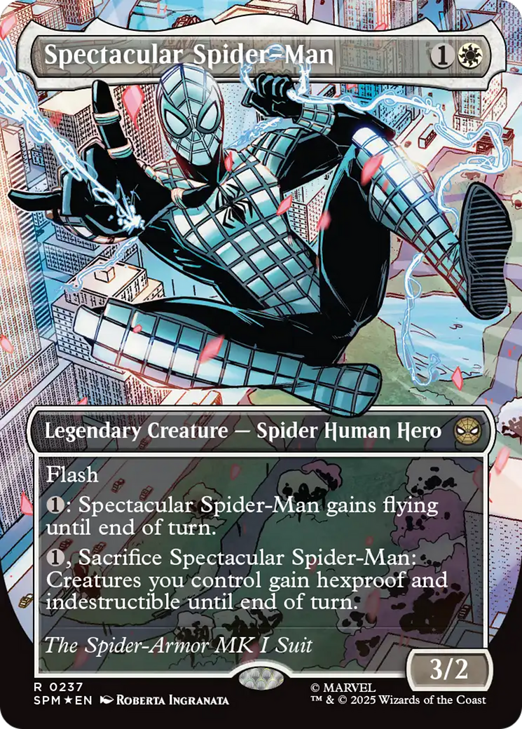 Spectacular Spider-Man (0237) (Borderless) (Textured Foil) [Marvel's Spider-Man] | Cracking-Singles
