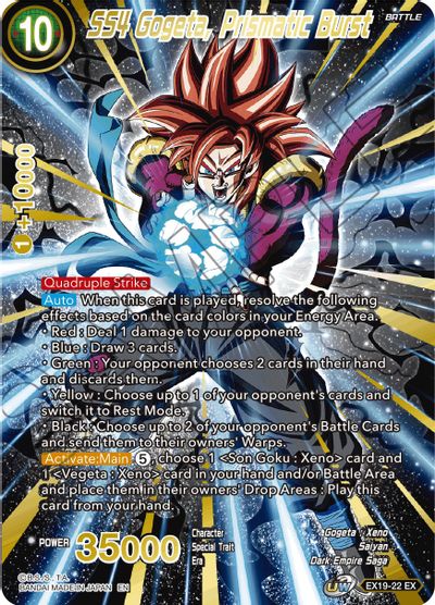 SS4 Gogeta, Prismatic Burst (EX19-22) [Special Anniversary Set 2021] | Cracking-Singles