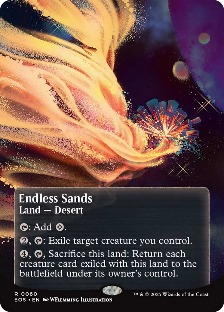 Endless Sands (0060) (Borderless) [Edge of Eternities: Stellar Sights] | Cracking-Singles