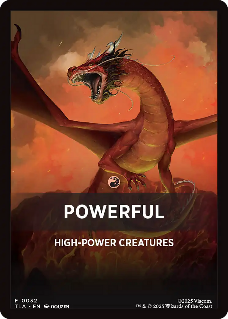 Powerful Theme Card [Avatar: The Last Airbender Tokens] | Cracking-Singles