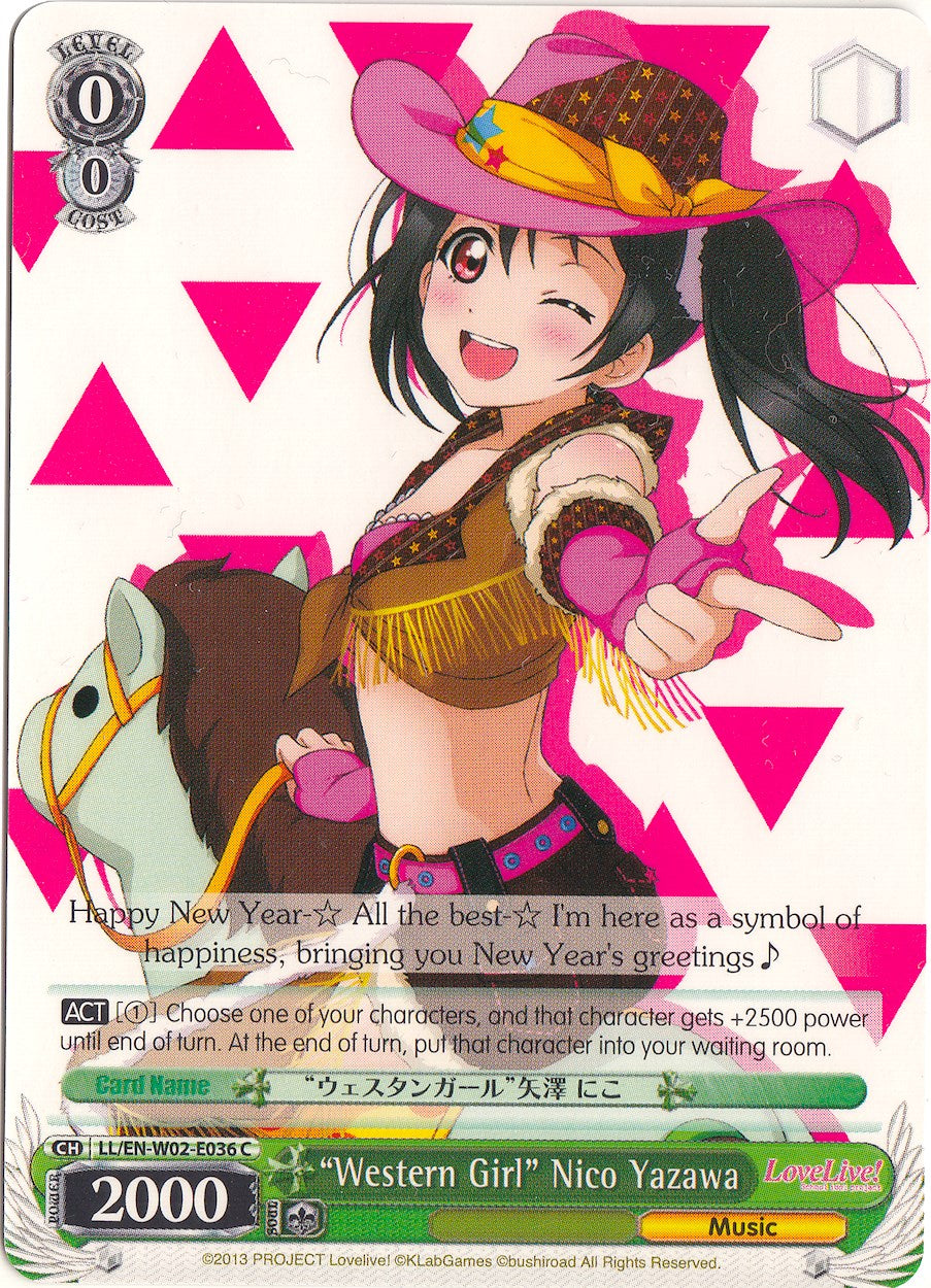 "Western Girl" Nico Yazawa (LL/EN-W02-E036 C) [Love Live! DX Vol.2] | Cracking-Singles