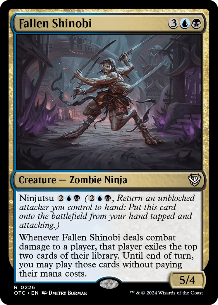 Fallen Shinobi [Outlaws of Thunder Junction Commander] | Cracking-Singles