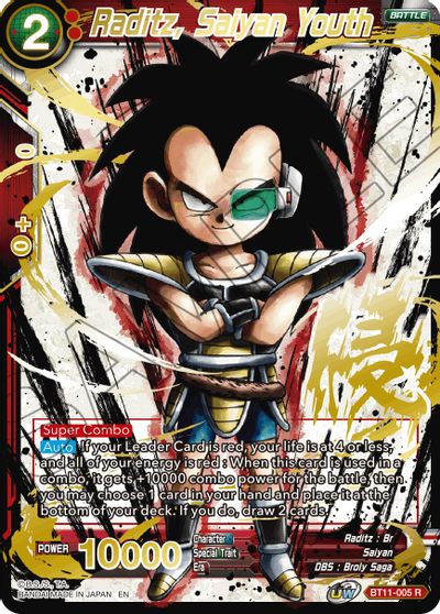 Raditz, Saiyan Youth (Alternate Art) (BT11-005) [Special Anniversary Set 2021] | Cracking-Singles