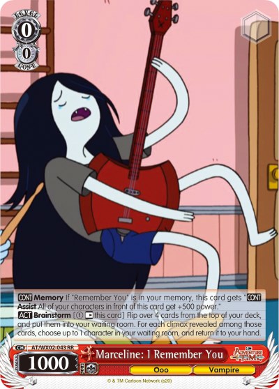 Marceline: I Remember You (AT/WX02-043 RR) [Adventure Time] | Cracking-Singles
