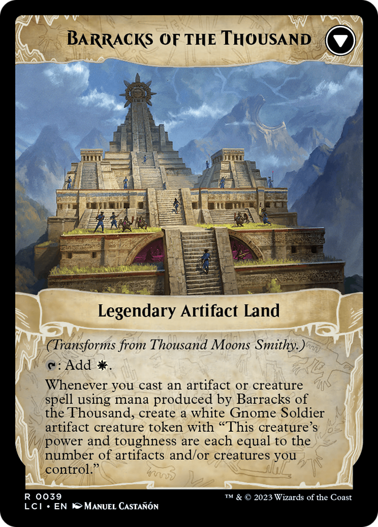 Thousand Moons Smithy // Barracks of the Thousand [The Lost Caverns of Ixalan] | Cracking-Singles