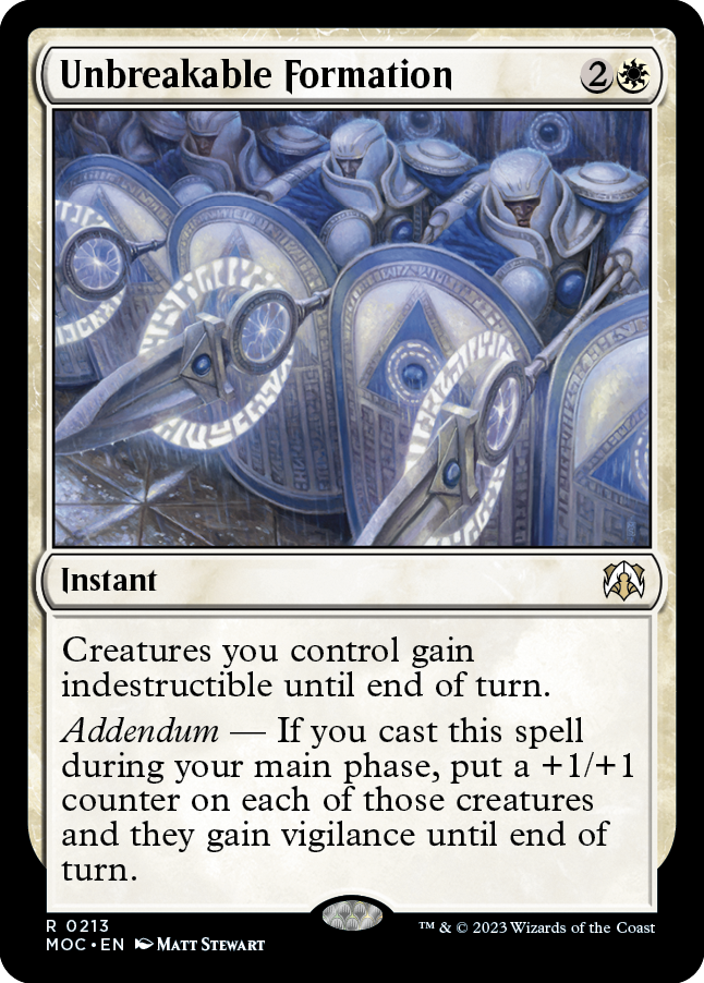 Unbreakable Formation [March of the Machine Commander] | Cracking-Singles