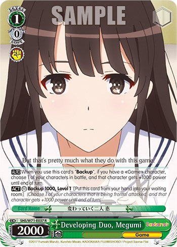 Developing Duo, Megumi [Saekano How to Raise a Boring Girlfriend. flat] | Cracking-Singles