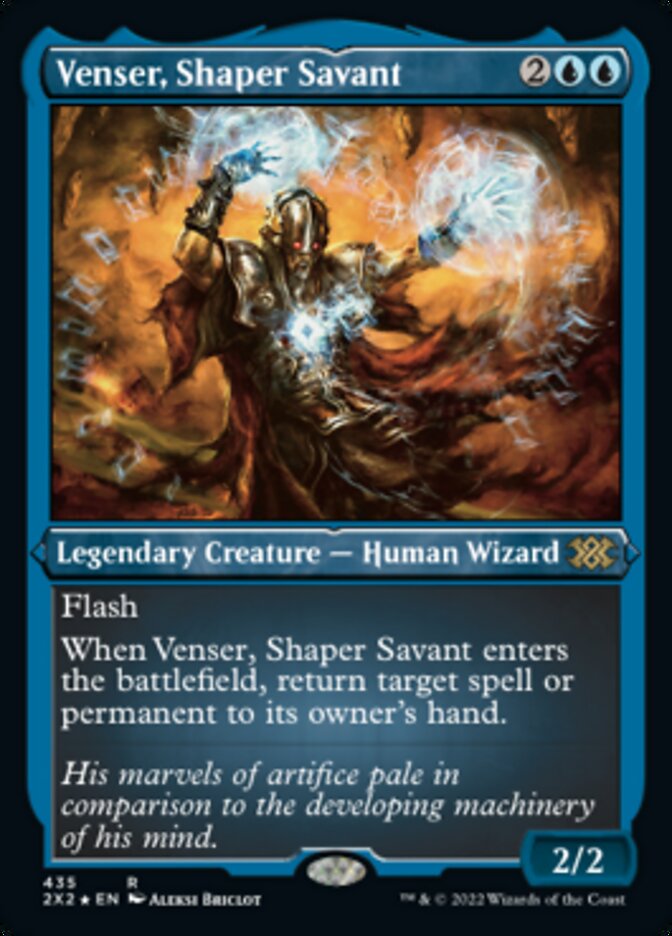 Venser, Shaper Savant (Foil Etched) [Double Masters 2022] | Cracking-Singles