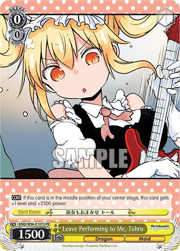 Leave Performing to Me, Tohru (Foil) [Miss Kobayashi's Dragon Maid] | Cracking-Singles