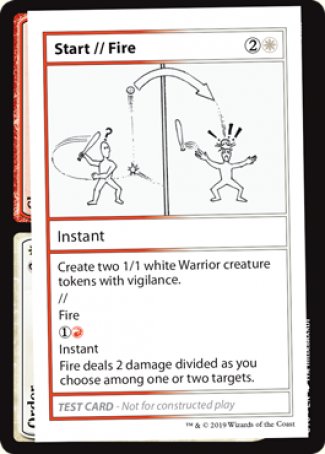 Start // Fire (2021 Edition) [Mystery Booster Playtest Cards] | Cracking-Singles