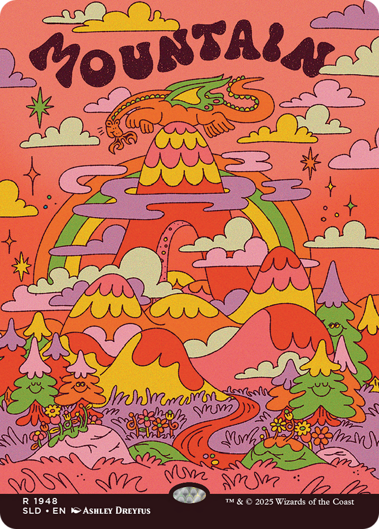 Mountain (1948) (Rainbow Foil) [Secret Lair Drop Series] | Cracking-Singles