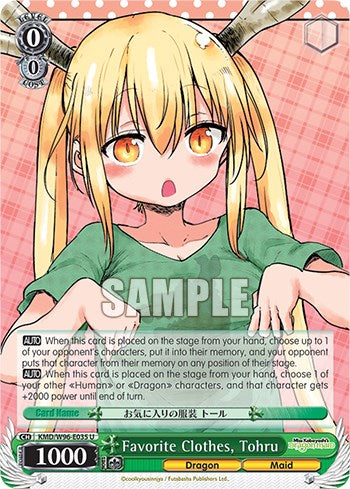 Favorite Clothes, Tohru [Miss Kobayashi's Dragon Maid] | Cracking-Singles