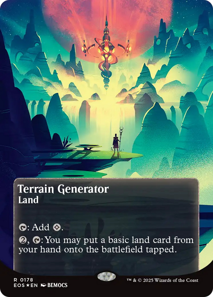 Terrain Generator (0178) (Borderless) (Galaxy Foil) [Edge of Eternities: Stellar Sights] | Cracking-Singles