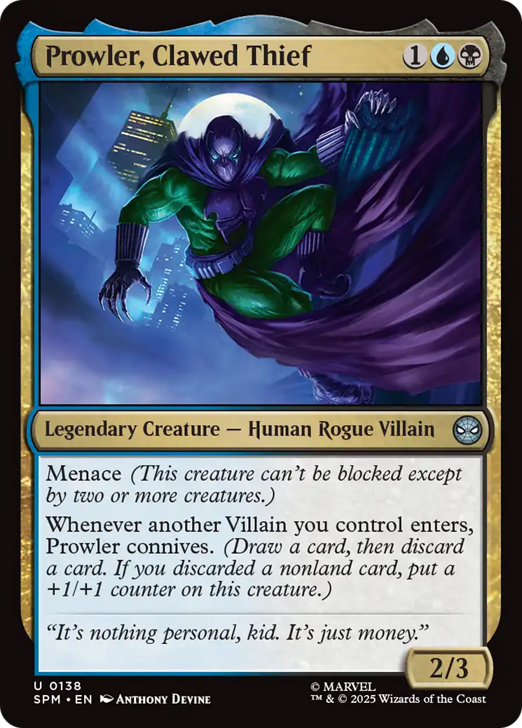 Prowler, Clawed Thief [Marvel's Spider-Man] | Cracking-Singles