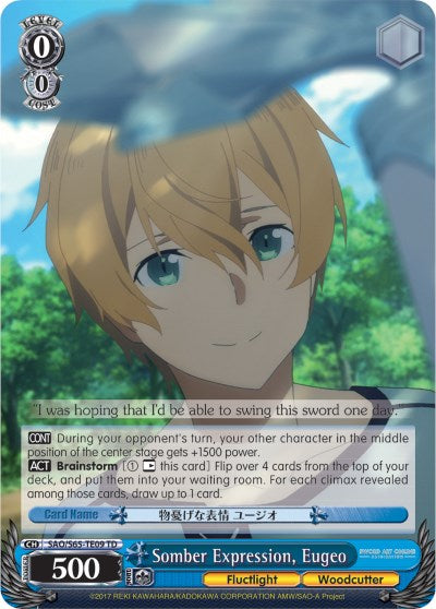Somber Expression, Eugeo (SAO/S65-TE09 TD) [Sword Art Online -Alicization-] | Cracking-Singles