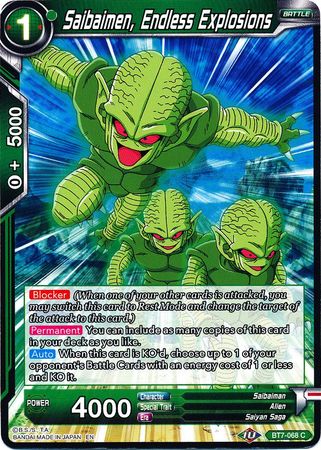 Saibaimen, Endless Explosions (BT7-068) [Assault of the Saiyans] | Cracking-Singles