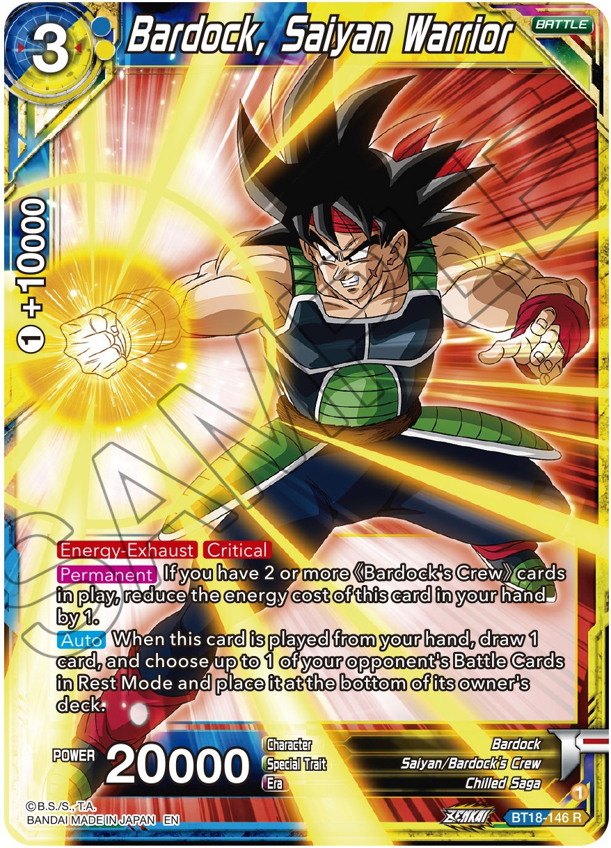 Bardock, Saiyan Warrior (BT18-146) [Dawn of the Z-Legends] | Cracking-Singles