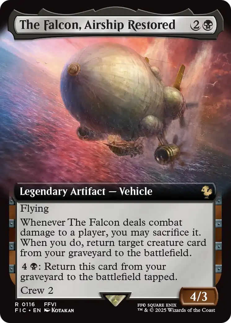 The Falcon, Airship Restored (Extended Art) [FINAL FANTASY Commander] | Cracking-Singles