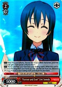 "Forever and Ever" Umi Sonoda (LL/W34-E038S SR) [Love Live! Vol. 2] | Cracking-Singles