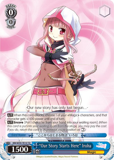 "Our Story Starts Here" Iroha (MR/W59-TE10 TD) [Magia Record: Puella Magi Madoka Magica [Side Story] (Mobile)] | Cracking-Singles